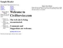 Tablet Screenshot of civilservice.com